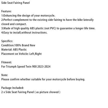 Pannello carenatura laterale per sedile Speed Twin 900 2023-2024