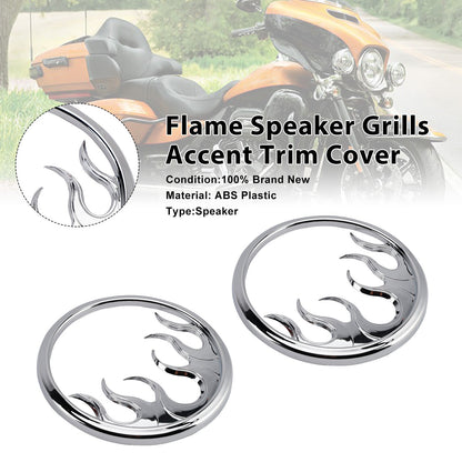 Griglie per altoparlanti Flame Accent Trim Cover per Touring Electra Glide Ultra Classic