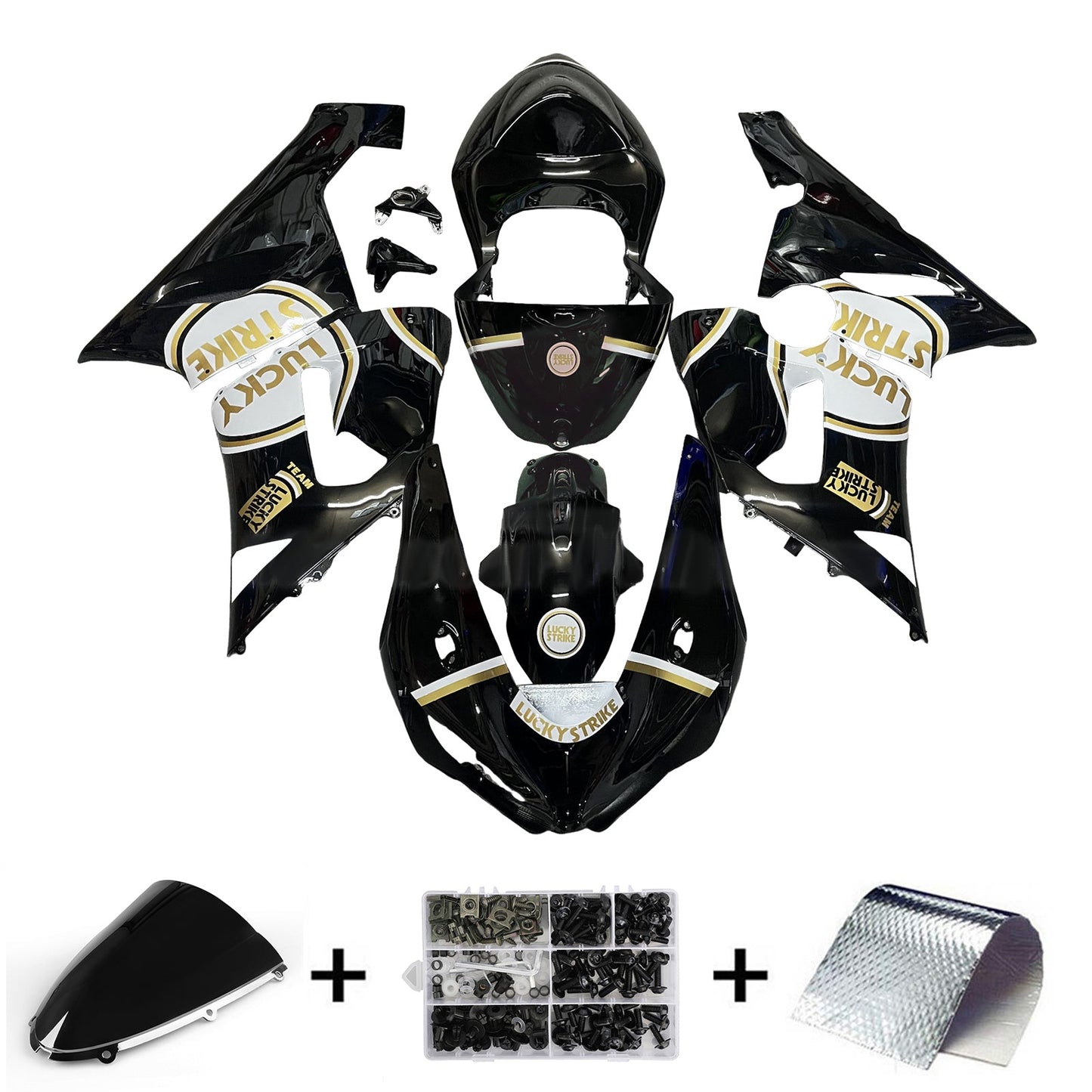 Kit carenatura iniezione in plastica ABS adatto per Kawasaki ZX6R 636 2005-2006