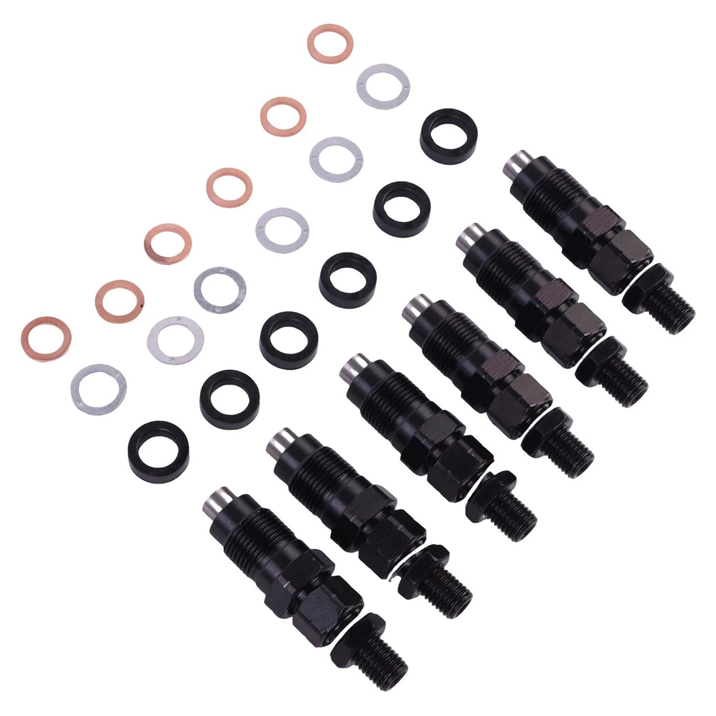 6 pezzi di iniettore di carburante per motore Toyota 3L Hilux Hiace 2.8L 23600-59105
