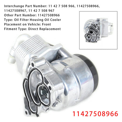 Gruppo filtro olio radiatore olio motore BMW Serie 1 2006-2012 11427508966