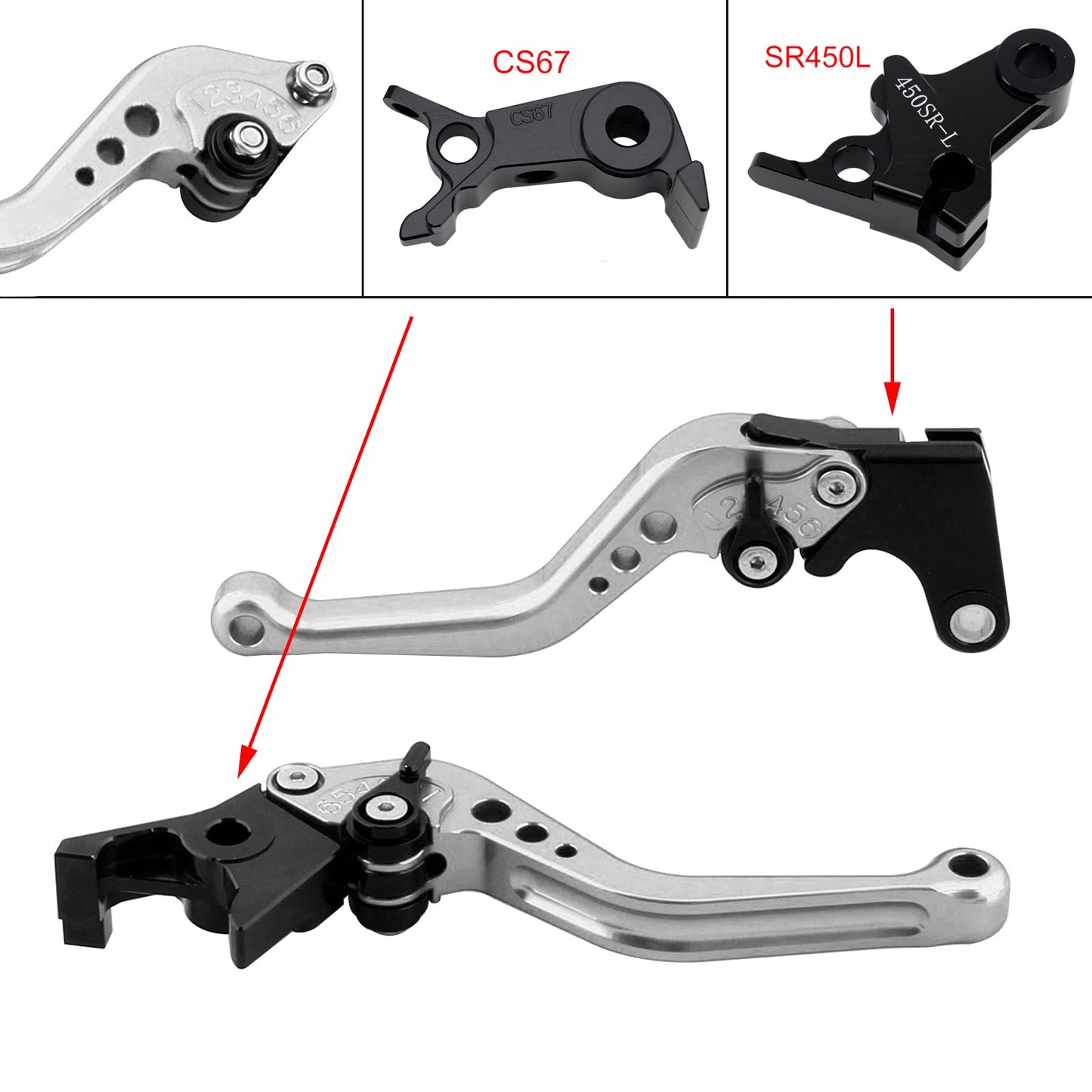 NUOVA leva freno frizione corta adatta per VOGE DS900X 900DSX 2024-2026
