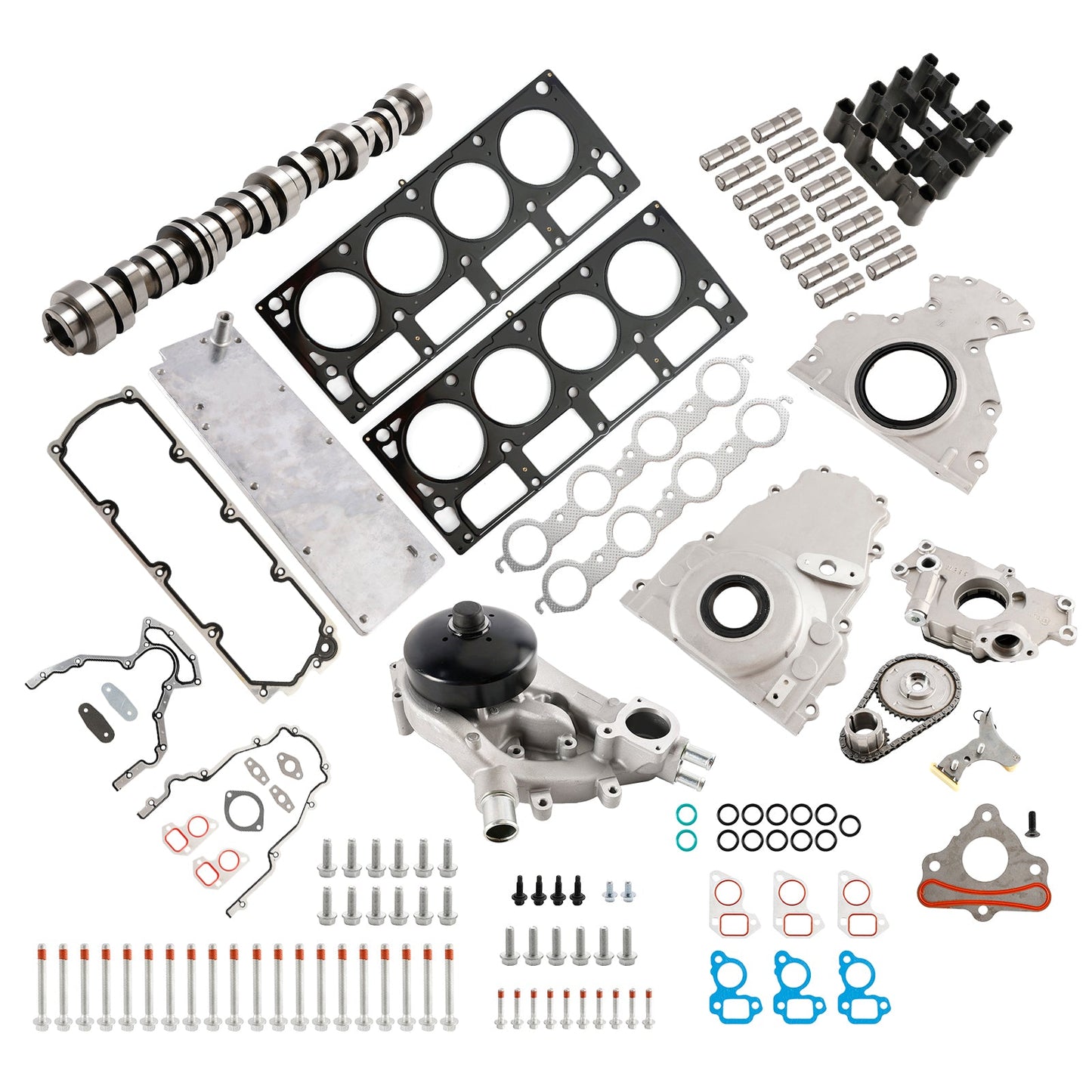 Kit di sollevamento camme DOD CHEVROLET AVALANCHE 5.3L 5328CC 325CID V8 FLEX OHV NON AFM 2007-2013 con coperchio della valle 12646386 12499225