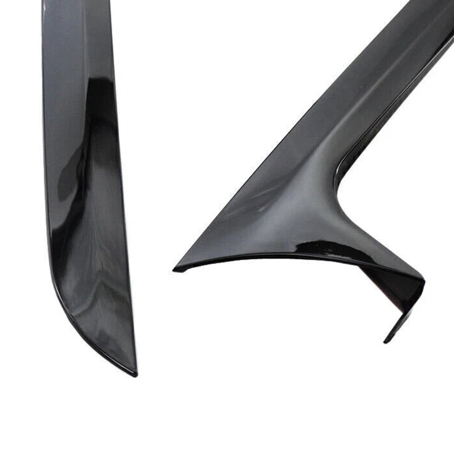 Audi A6 C7 Allroad Avant 2012-2018, coppia di spoiler laterali per lunotto posteriore, colore nero lucido