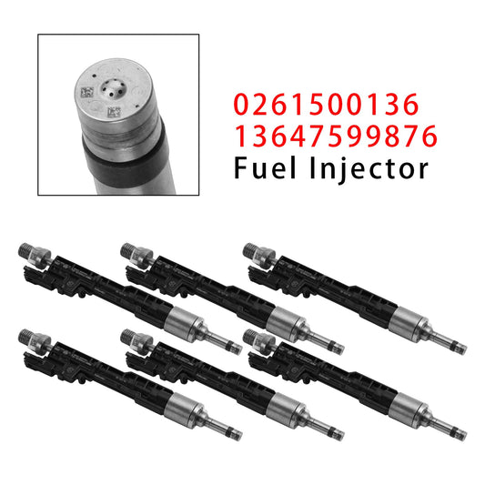 6 iniettori di carburante per BMW F10 M5 F06 F07 F12 F13 F15 X5 0261500136 13647599876