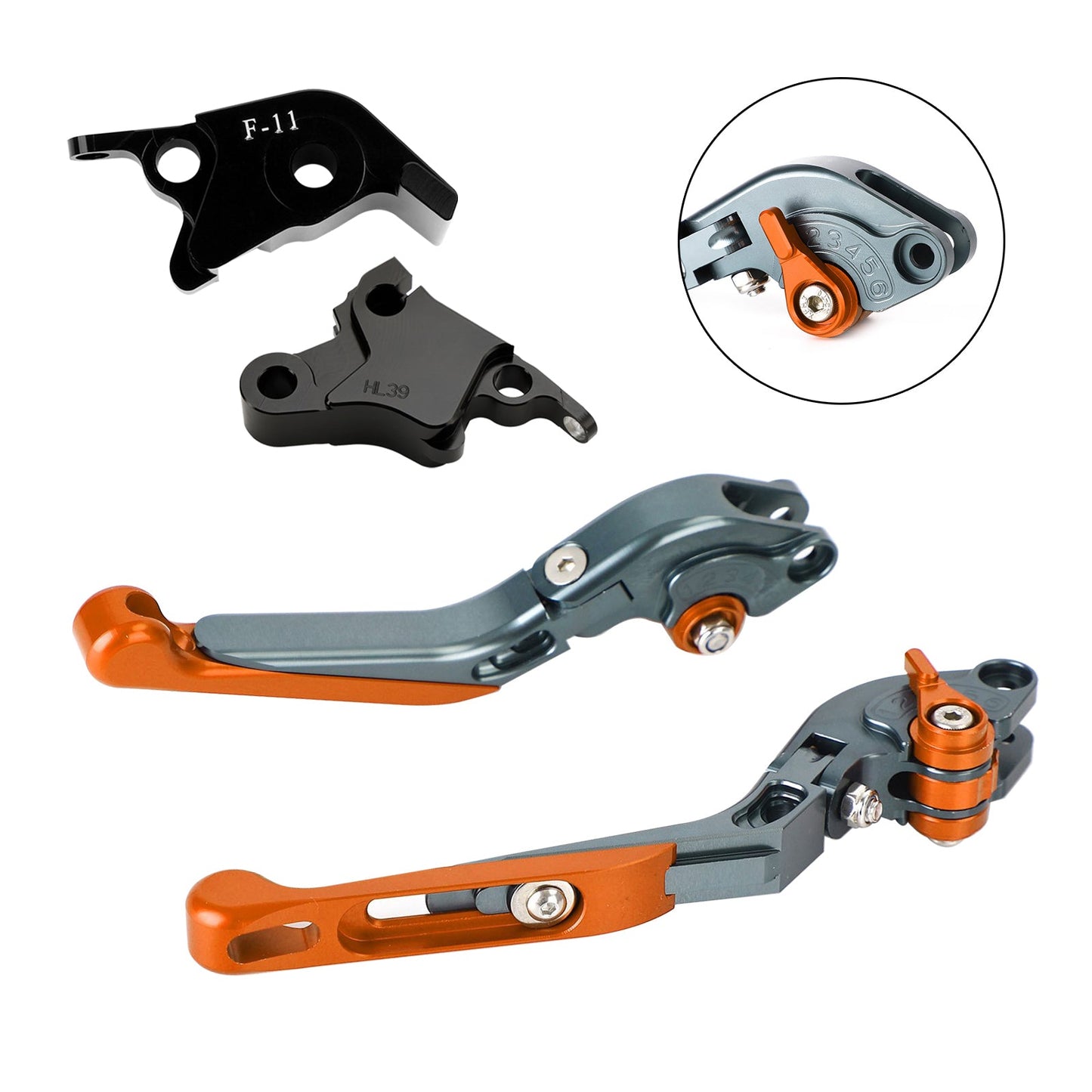 Leva freno frizione regolabile adatta per CFMOTO 700CL-X Sport 2021-2024
