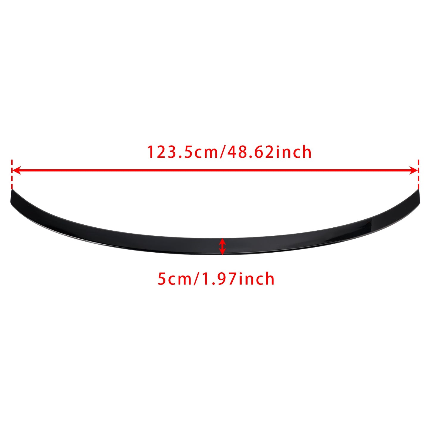 Spoiler posteriore nero lucido per BMW Serie 4 G26 Gran Coupé MP Style 2021-2025