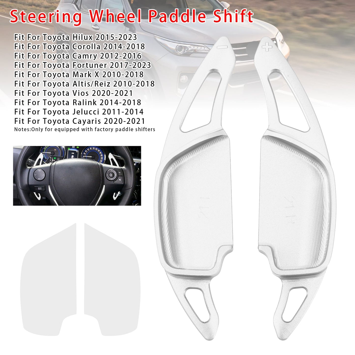 Leva del cambio al volante per Toyota Hilux Fortuner