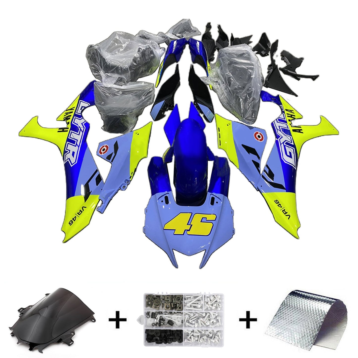 Kit carenatura iniezione Yamaha YZF-R1 2020-2024 Carrozzeria in plastica ABS