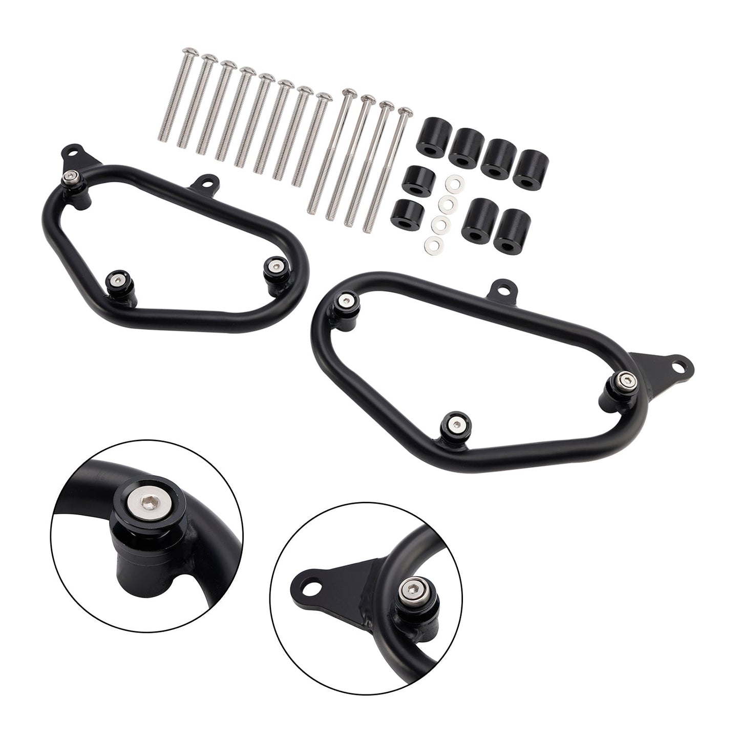Staffa di montaggio per borsa laterale Kawasaki Eliminator 500 2024-2025, nera