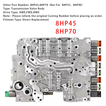 Corpo valvola trasmissione BMW1 SER 8 RWD L4 1.6L 2.0L L6 3.0L dal 2012 in poi 8HP45 8HP70