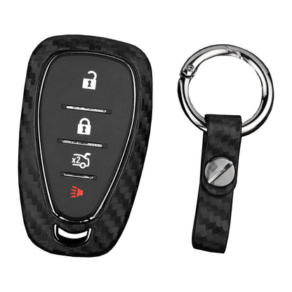 Custodia in similpelle e silicone per chiave auto con fibbia per Chevrolet