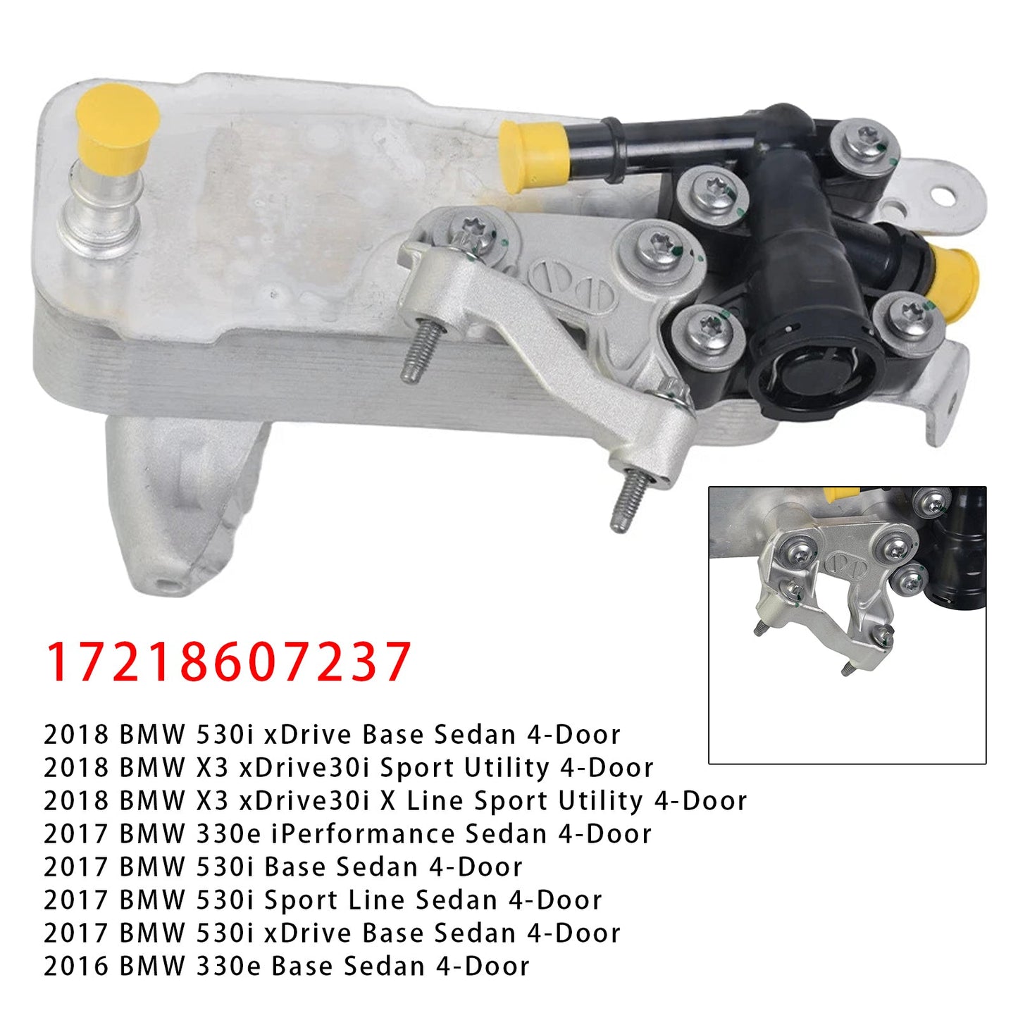 Radiatore dell'olio della trasmissione BMW 530i Base Sedan 4 porte 2017-2020 17218607237