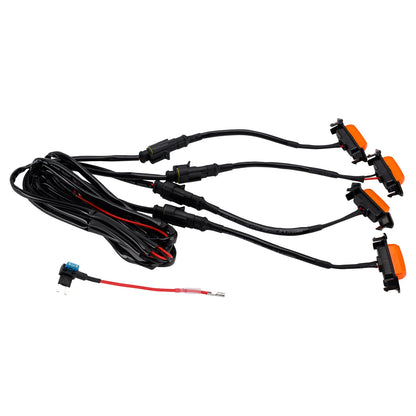 Kit luci LED per griglia anteriore Toyota Tacoma con lente gialla e luce ambra PT228-35170 2016-2023