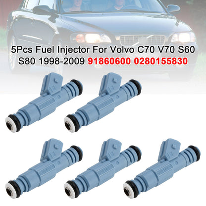 5 pezzi iniettori carburante per Volvo C70 V70 S60 S80 1998-2009 91860600 0280155830