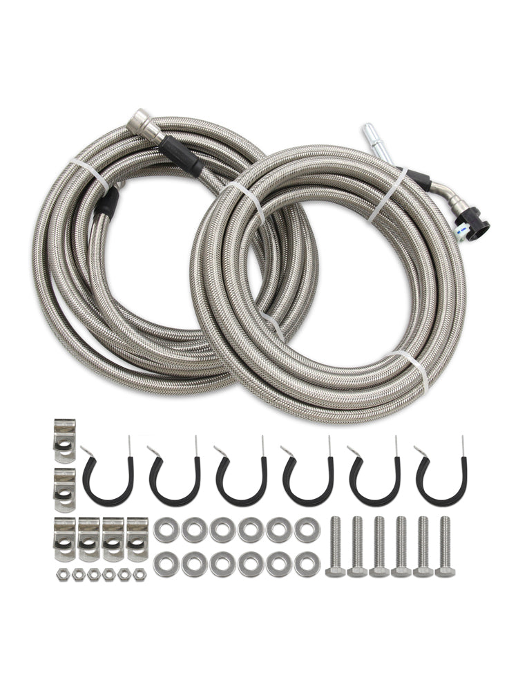 Kit tubo carburante intrecciato in acciaio inossidabile per Chevy Cobalt 2006-2008, 2,4 L l4 GAS, Quick Fix QFF0015SS