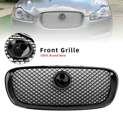 Per Jaguar XF XF-R Style 2008-201 Griglia paraurti anteriore 1 nero lucido