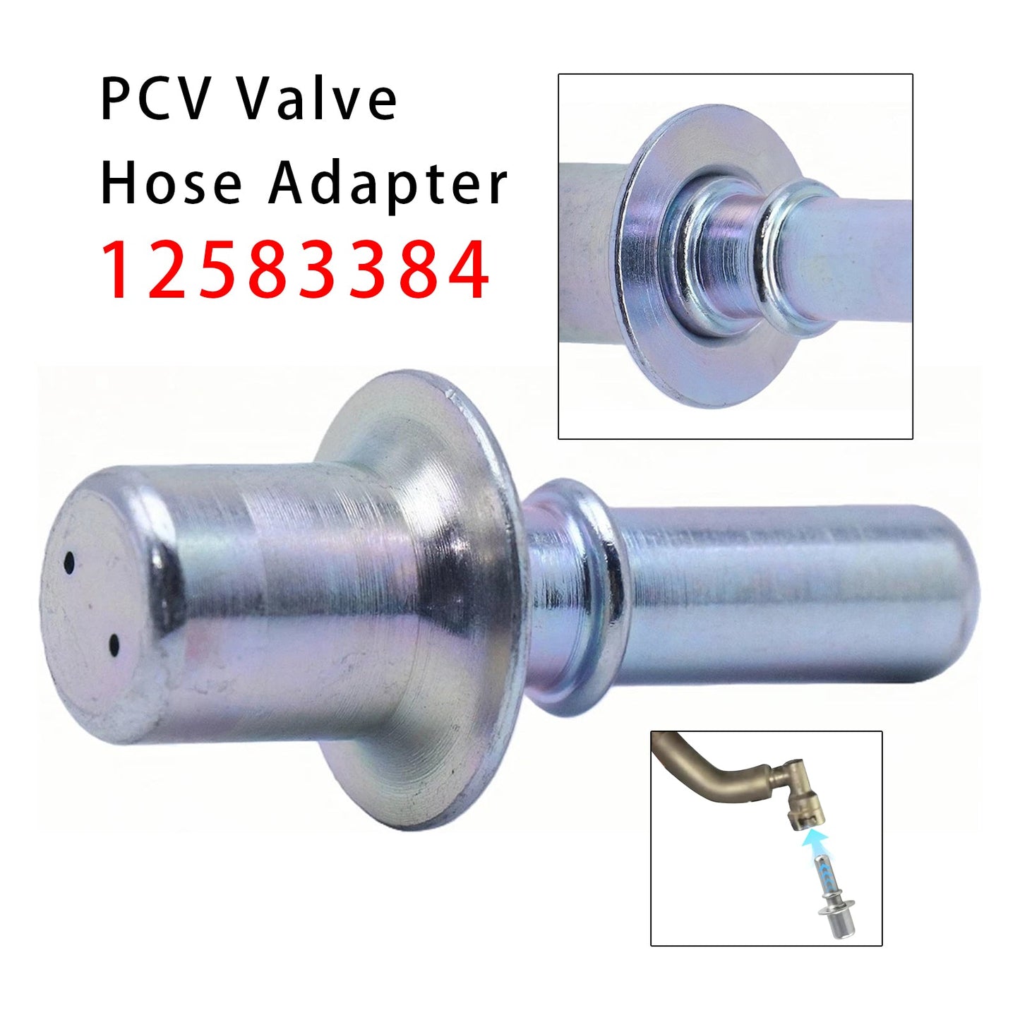 Adattatore per tubo flessibile valvola PCV destra 12583384 per Chevy GMC Buick Cadillac