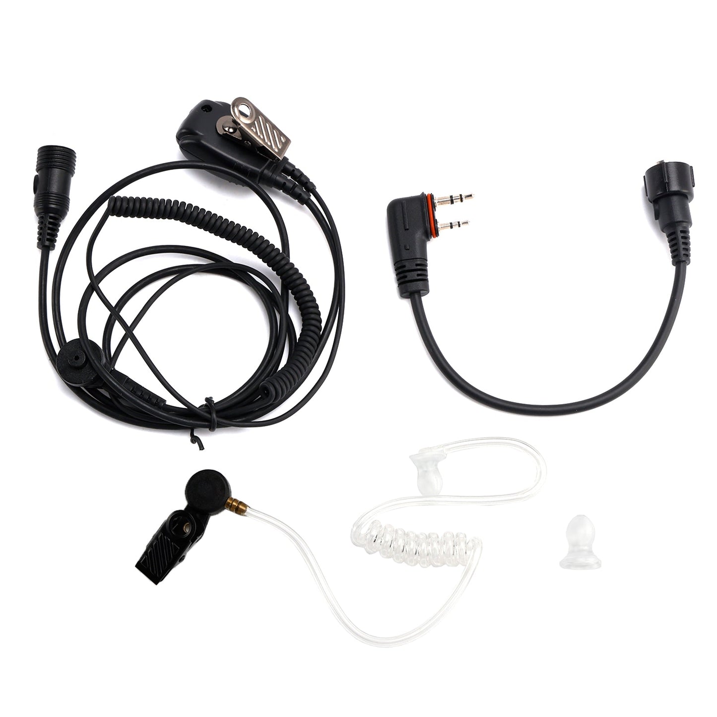102B Auricolare in-ear con tubo d'aria trasparente e cavo A24 per ICOM A25CE A25N A24
