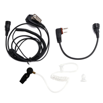 102B Auricolare in-ear con tubo d'aria trasparente e cavo A24 per ICOM A25CE A25N A24