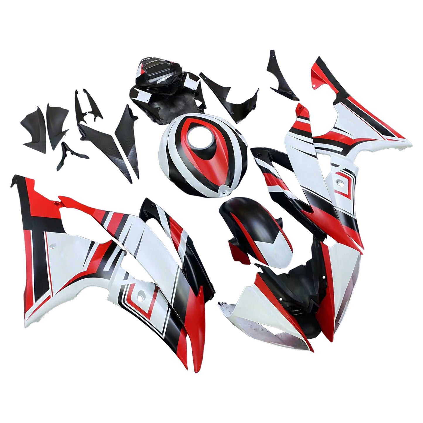 Kit carena iniezione carrozzeria in plastica ABS adatta per Yamaha YZF 600 R6 2008-2016