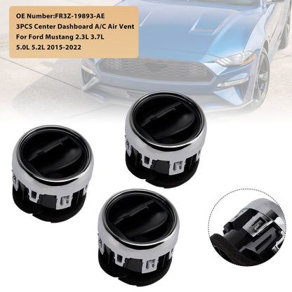 Griglia di ventilazione A/C centrale del cruscotto Ford Mustang 3X 2015-2022 FR3Z-19893-AE