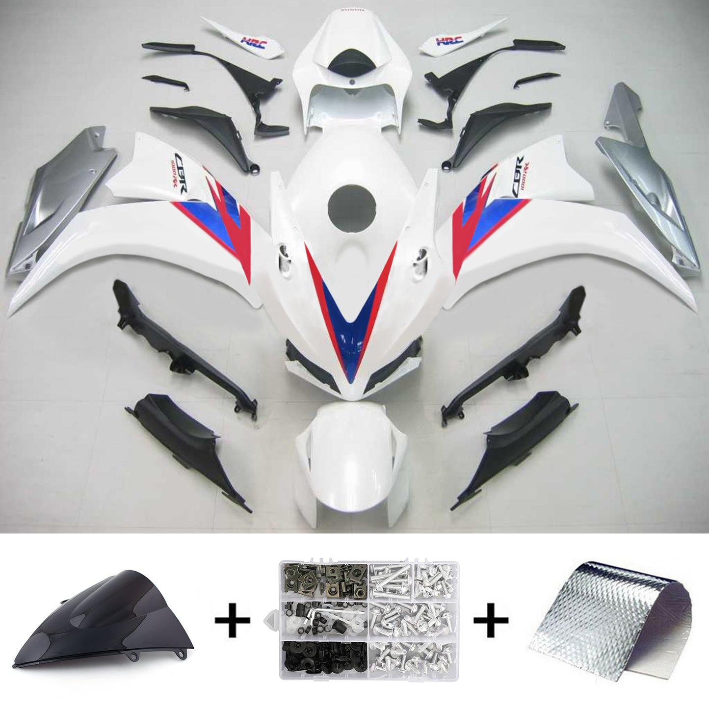 Kit carenatura Bodywork ABS di plastica per Honda CBR1000RR 2012-2016