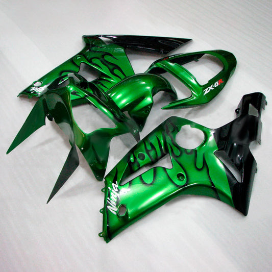 Kit carenatura iniezione in plastica ABS adatto per Kawasaki ZX6R 636 2003-2004