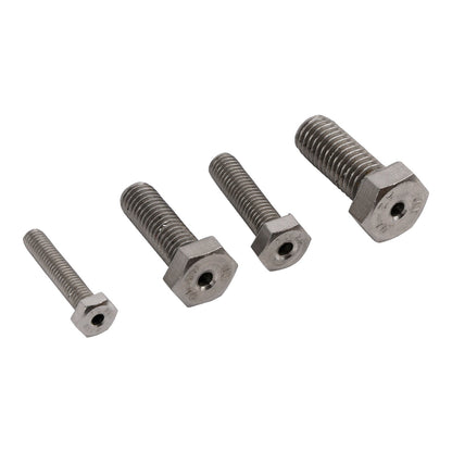 Kit di guide per trapano per prigionieri spezzati in acciaio inossidabile M6, M8, M10 e M12, 4 pezzi