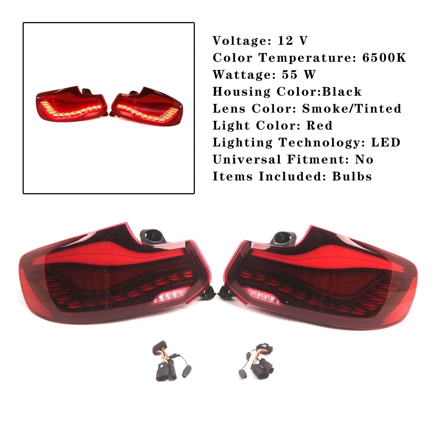 Gruppo ottico posteriore a LED rossi sinistro e destro BMW M2 M238i, M240i 2014-2021 63219491591