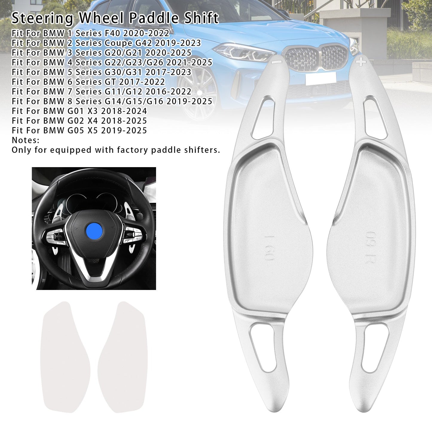 Leva del cambio al volante per BMW G20 G21 G30 G31 F40 F22