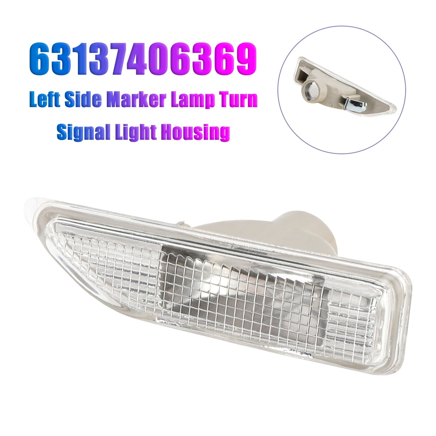 Alloggiamento luce indicatore di direzione luce di posizione laterale sinistra Mini F60 2016-2021 63137406369