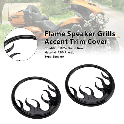 Griglie per altoparlanti Flame Accent Trim Cover per Touring Electra Glide Ultra Classic