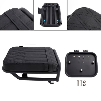 Kit Huntercub 2020-2023 per Honda CT125, con staffa per borse laterali e cuscino per sella posteriore, colore marrone.