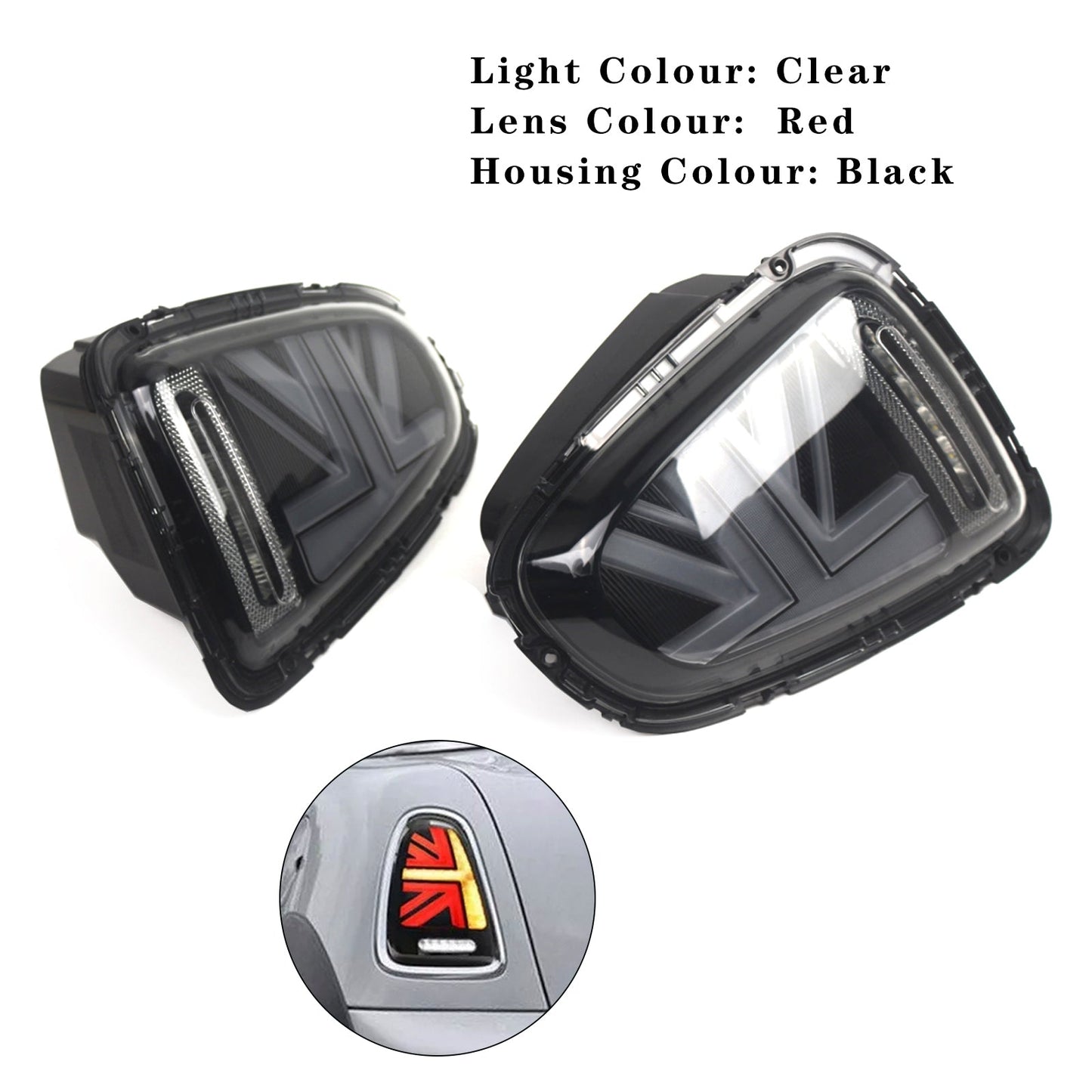 Fanali posteriori a LED L&amp;R per Mini Hatch (R56) 2007-2013, colore grigio 63212751307 63212751308