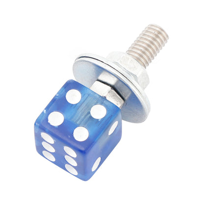 Viti per telaio targa con testa personalizzata in plastica M6, bulloni, ferramenta blu X4
