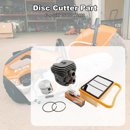 Kit di manutenzione cilindro pistone Stihl TS410 TS420 con filtro aria 4238 020 1202