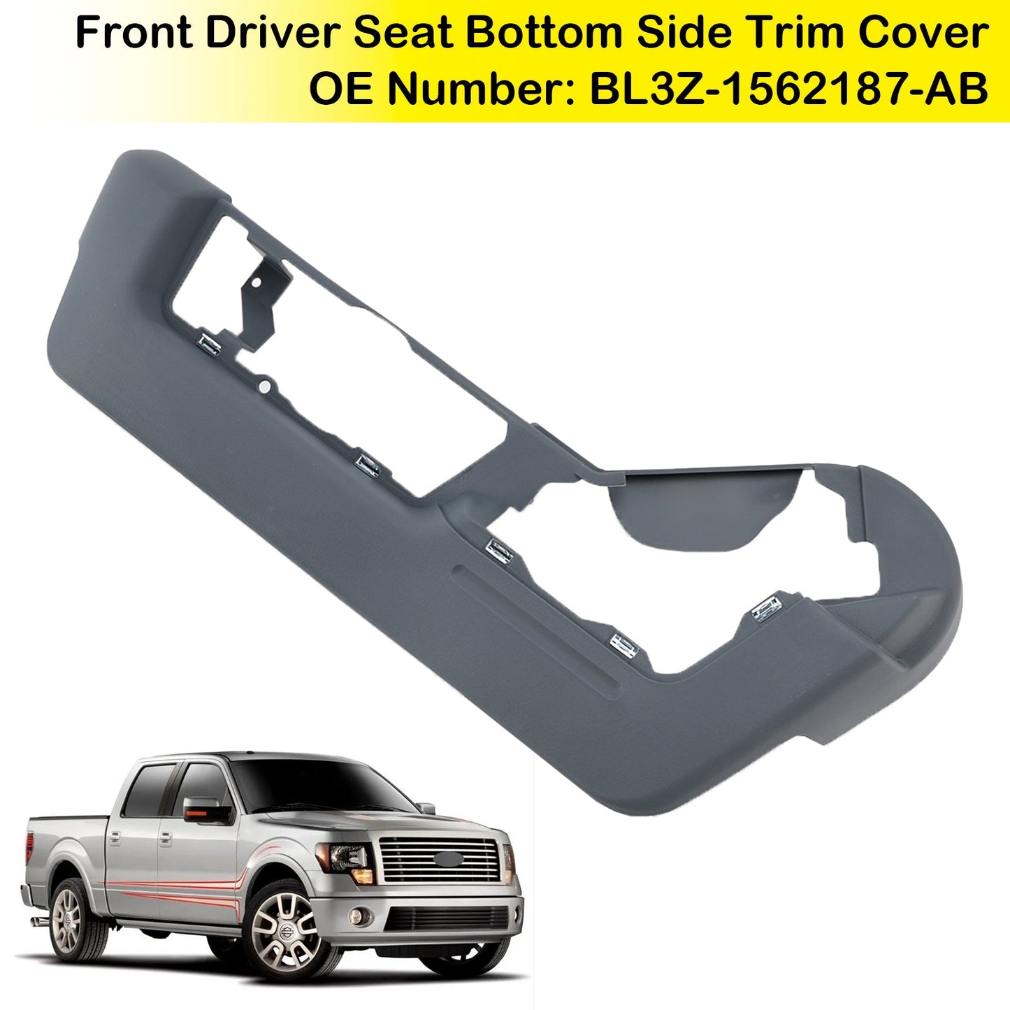 Rivestimento laterale inferiore del sedile anteriore del conducente Ford F150 2011-2014 BL3Z-1562187-AB