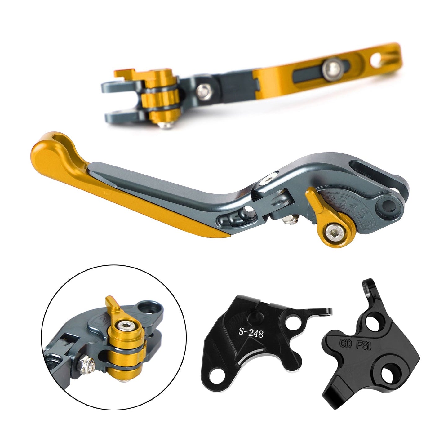 Leva freno frizione regolabile YAMAHA YZF R125 2008-2011