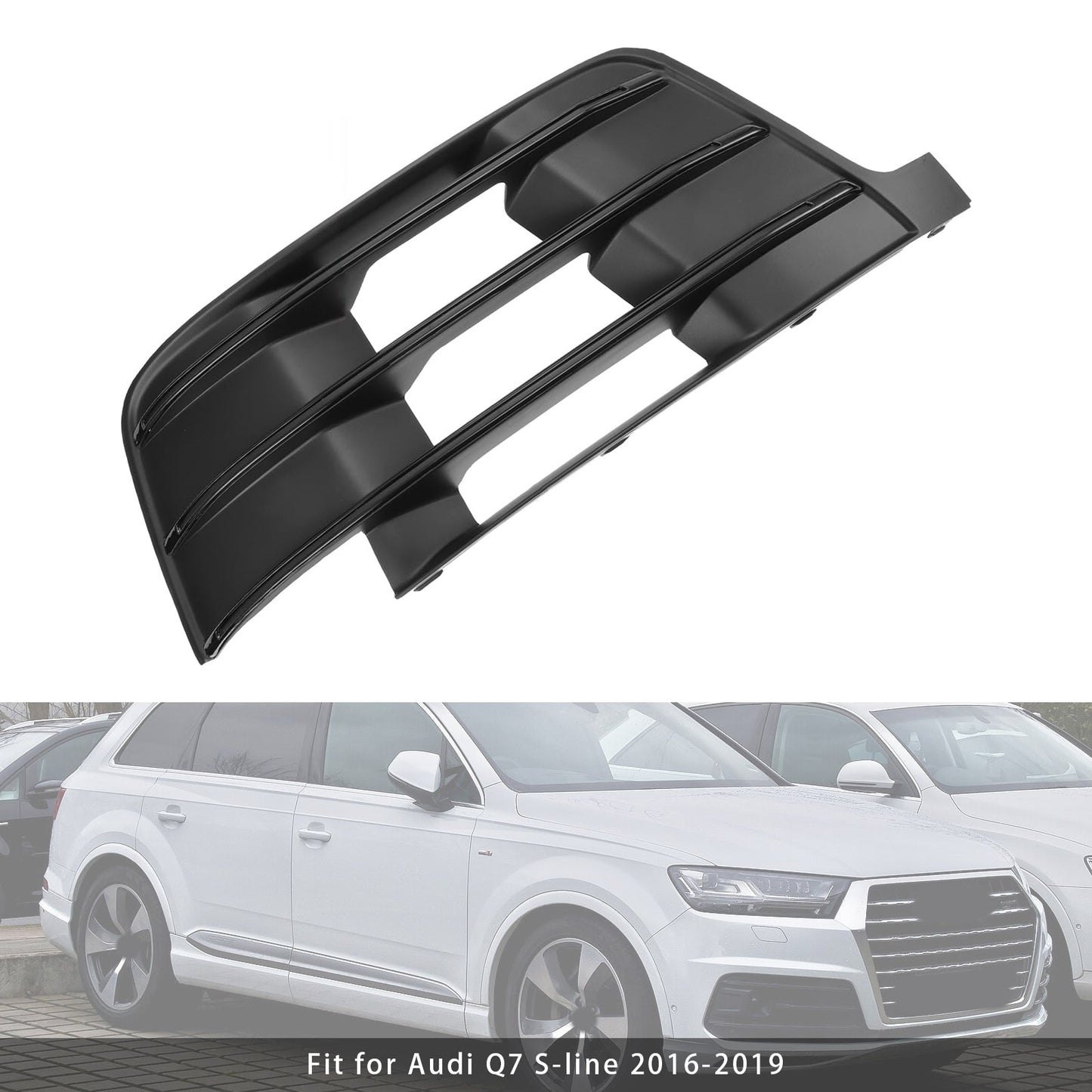 Griglia fendinebbia originale Audi Q7 S-Line 2016-2019 lato destro 4M0807682D