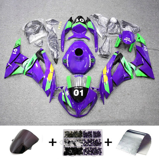 Kit carenatura iniezione in plastica ABS adatto per Kawasaki ZX6R 636 2009-2012