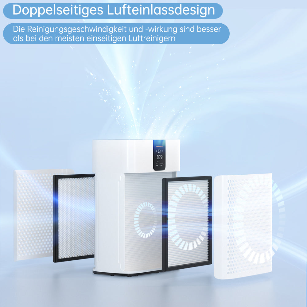 Purificatore d’aria per casa – HEPA silenzioso e smart con app per peli & polvere