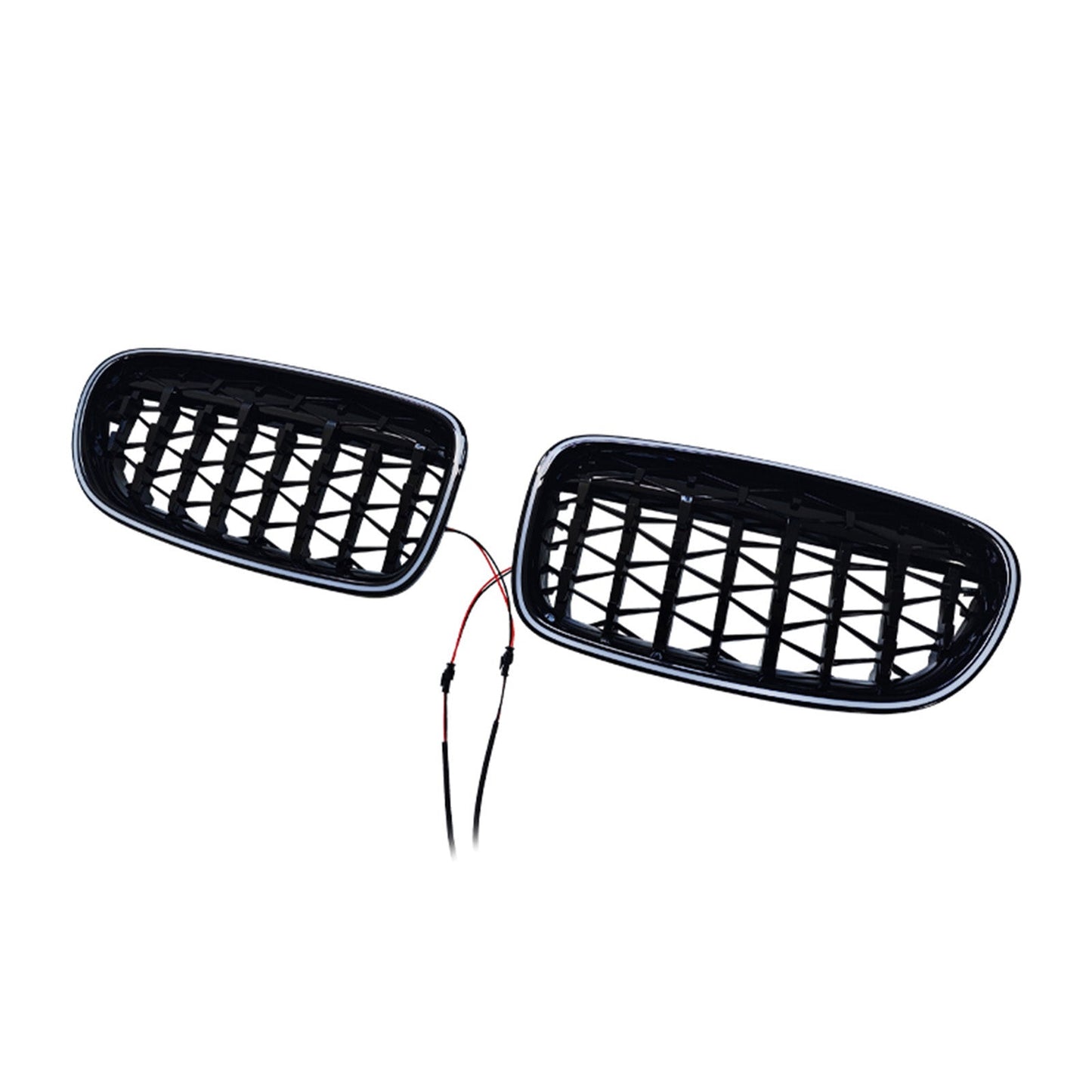 Griglia paraurti a doppio rene nera lucida per BMW Serie 5 F10 F11 2010-2016