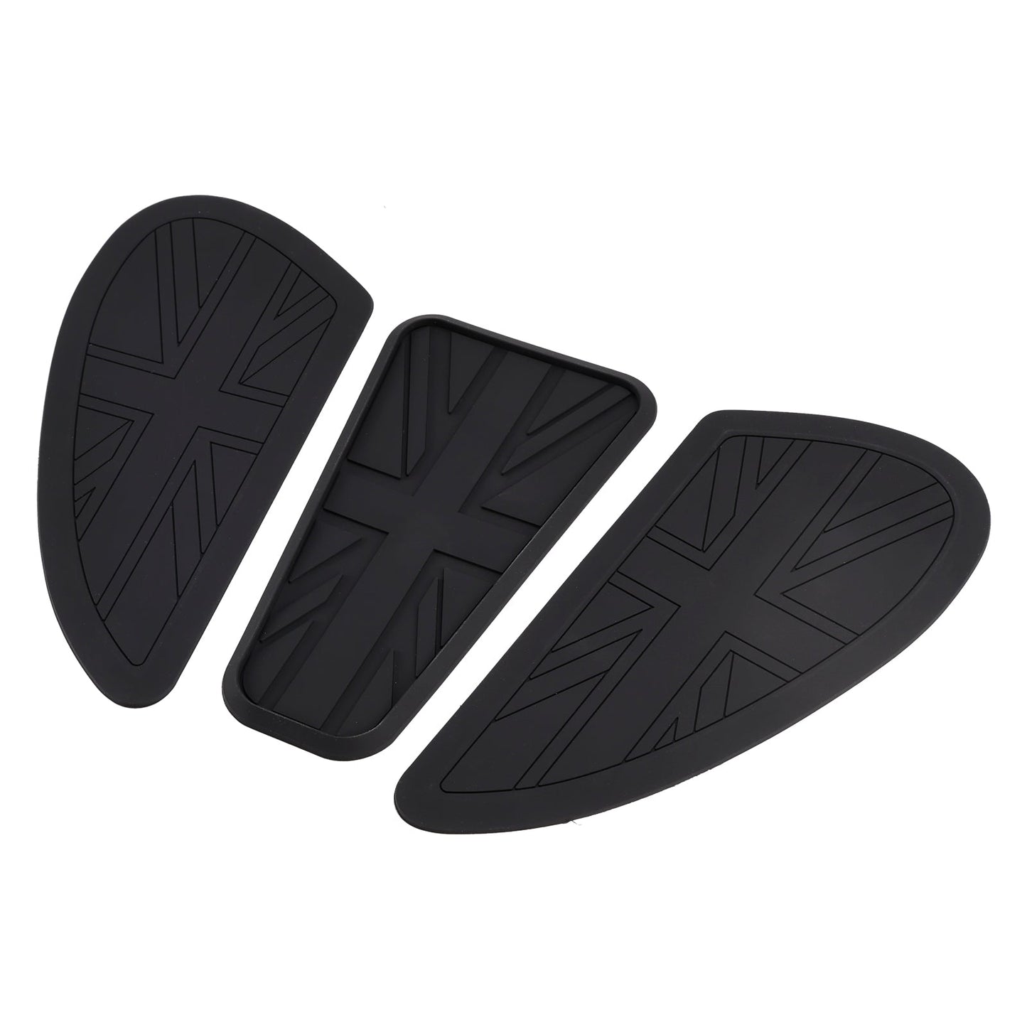 3x ginocchiere personalizzate per serbatoio benzina Union Jack per Bonneville T100 T120 Bobber
