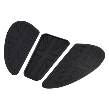 3x ginocchiere personalizzate per serbatoio benzina Union Jack per Bonneville T100 T120 Bobber