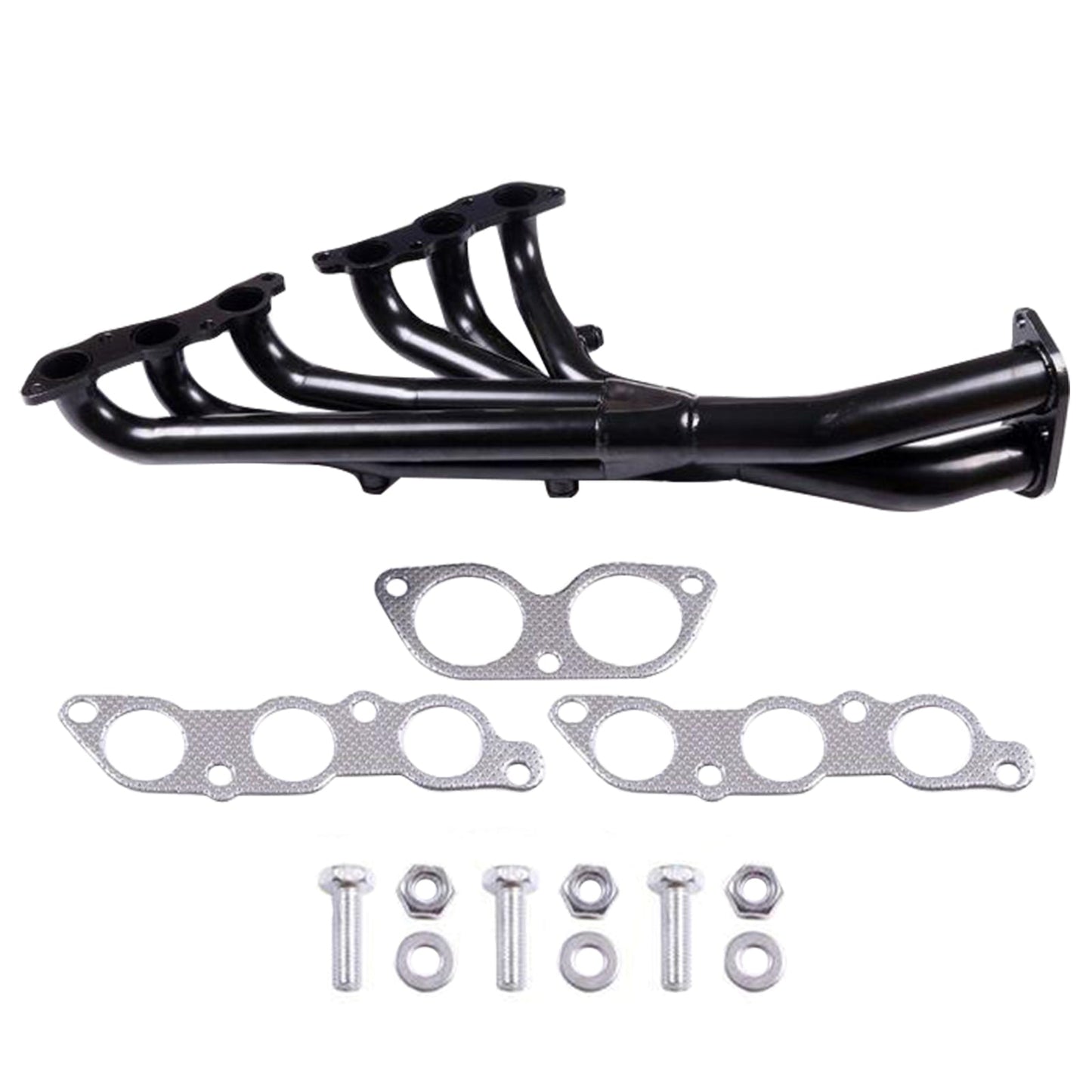 Collettore di scarico in acciaio inossidabile per Lexus IS300 2001-2005 3.0L, nero