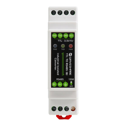 Modulo di isolamento elettrico da TTL a RS485 Convertitore seriale su guida DIN Protezione da sovratensioni