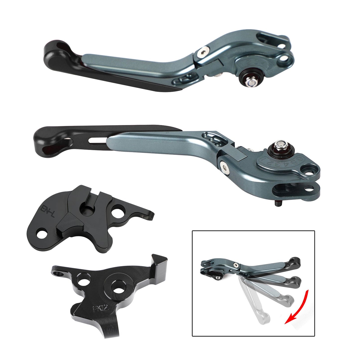 Leva freno frizione regolabile adatta per CFMOTO 250NK ABS 150NK 2019-2021