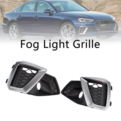 Griglia inferiore fendinebbia per paraurti anteriore Audi A4 B9.5 S-Line argento 2020-2024