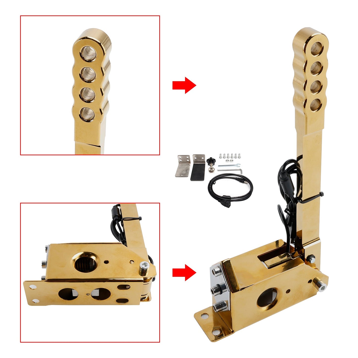 Per giochi di corse G25/G27/G29/T300/T500 Per Assetto PC 14Bit SIM USB Handbrake